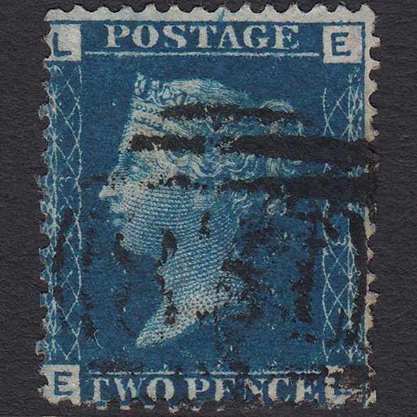 GB QV 1869 2d Blue (Plate 13) SG46-G3 EL FU Offset