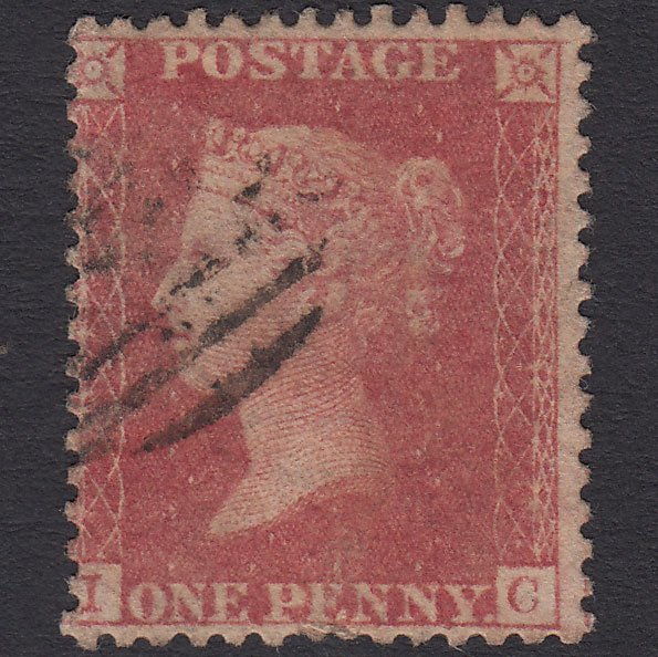 GB QV 1857 1d Pale Rose (Plate 47) SG39-C10(3) IC GU Light Cancel