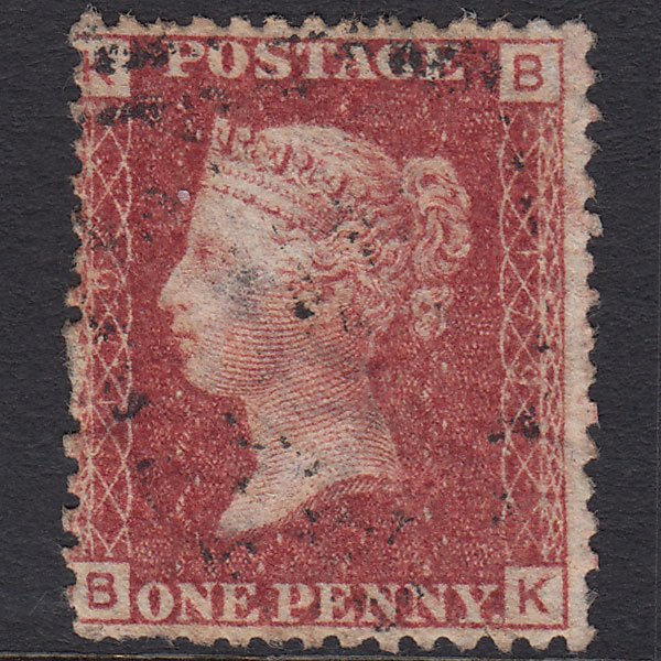 GB QV 1864 1d Lake-red (Plate 179) SG44-G1(2) BK GU Blind Perfs