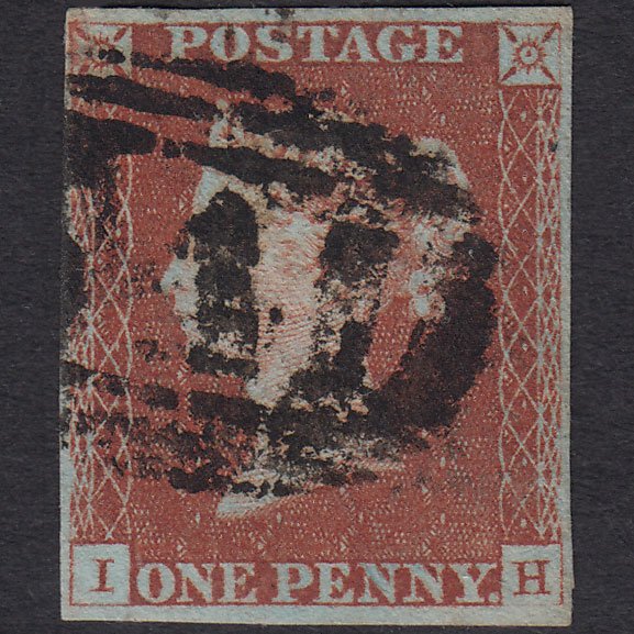 GB QV 1841 1d Red-brown (Plate 66) SG8-B1(1) IH FU 4 Margins