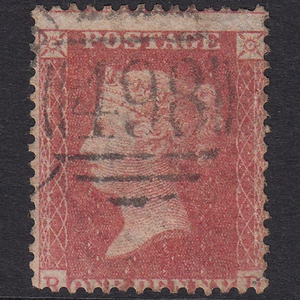 GB QV 1857 1d Pale Rose Plate 48 SG39-C10(3) RD GU Manchester 498 Spoon