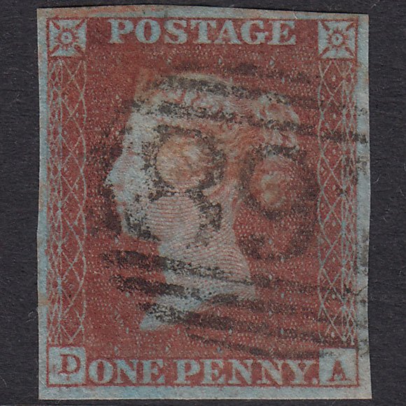 GB QV 1841 1d Plate 111 SG8-B1(1) Constant Variety DA FU Wisbech 897