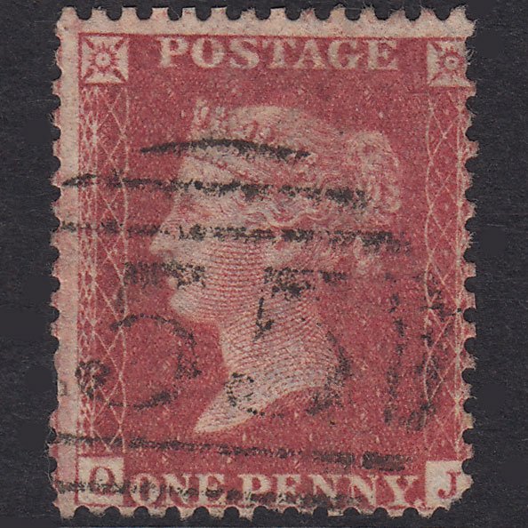 GB QV 1857 1d Rose-Red Plate 47 SG40-C10(1) QJ GU Bawtry 55