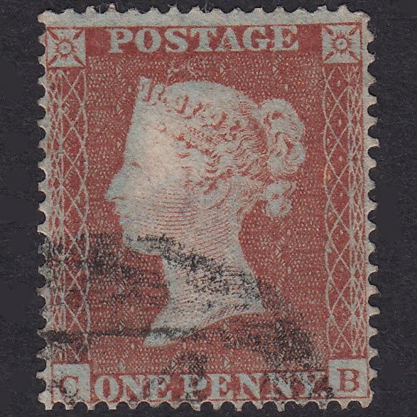 GB QV 1854 1d Red-Brown Plate 174 SG17-C1(1) CB FU