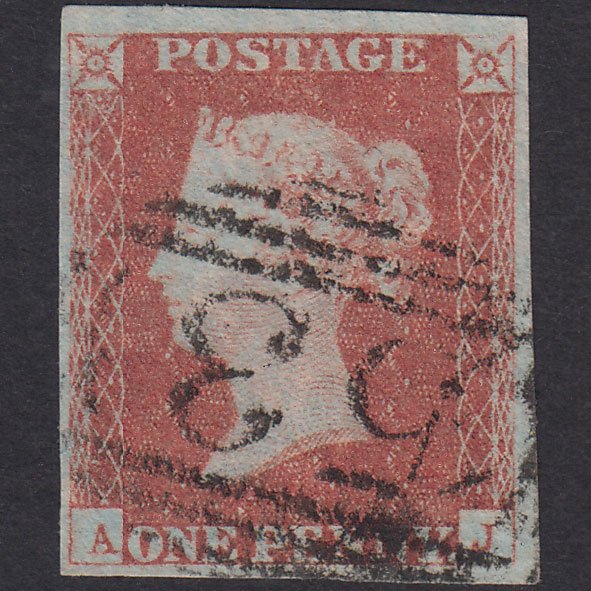 GB QV 1841 1d Plate 86 SG8-B1(1) AJ FU Missing Imprimatur 4M Bath 53