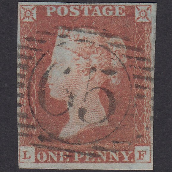 GB QV 1841 1d Red-Brown Plate 69 SG8-B1(1) LF GU 4 Margins London D&S 65