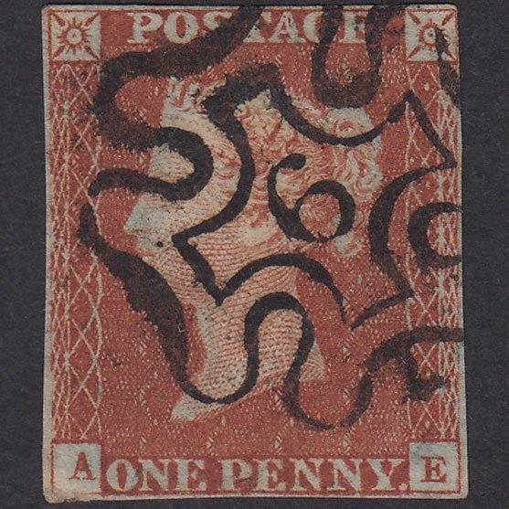 GB QV 1841 1d Plate 32 SG8-B1(1) AE GU Missing Imprimatur Nr 4M 9 in MX