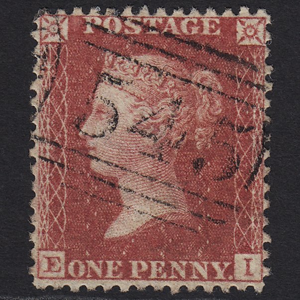 GB QV 1857 1d Rose-red (Plate 52) SG40-C10(1) EI FU Newcastle 545