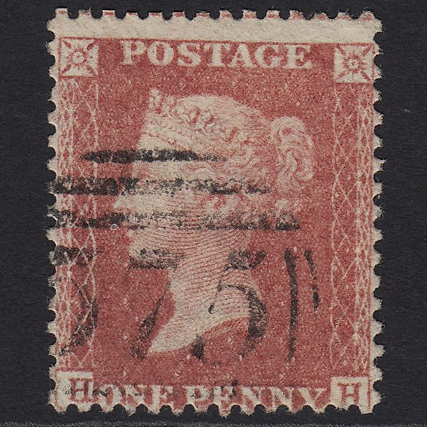 GB QV 1857 1d (Plate 55) SG40-C10(1) HH FU Norwich 575 Missing Imprimatur