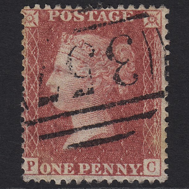 GB QV 1857 1d Rose-red (Plate 52) SG40-C10(1) PC GU Hereford 357