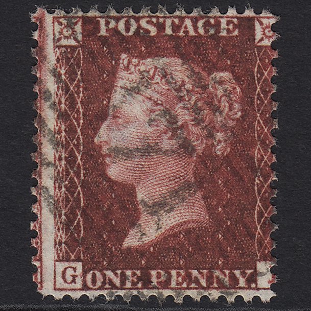 GB QV 1857 1d Deep Rose-red (Plate 36) SG41-C10(4) GI GU Haddington 171