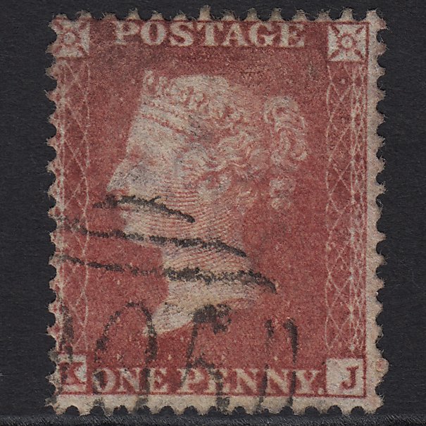 GB QV 1857 1d Rose-red (Plate 60) SG40-C10(1) KJ FU Wolverhampton 905