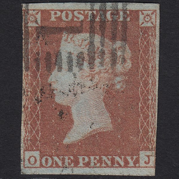 GB QV 1841 1d Red-brown (Plate 94) SG8-B1(1) OJ FU in Scotland nr 4 Margins