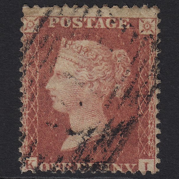 GB QV 1857 1d Rose-red (Plate 62) SG40-C10(1) KI GU