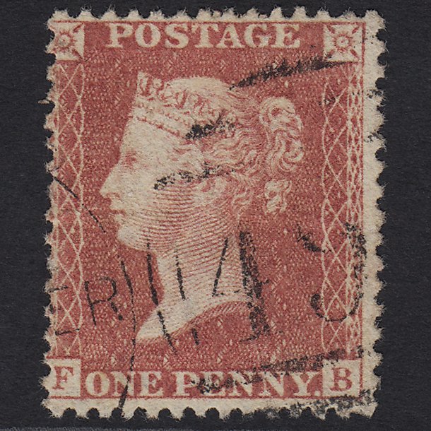GB QV 1857 1d Rose-red (Plate 46) SG40-C10(1) FB GU Manchester 498