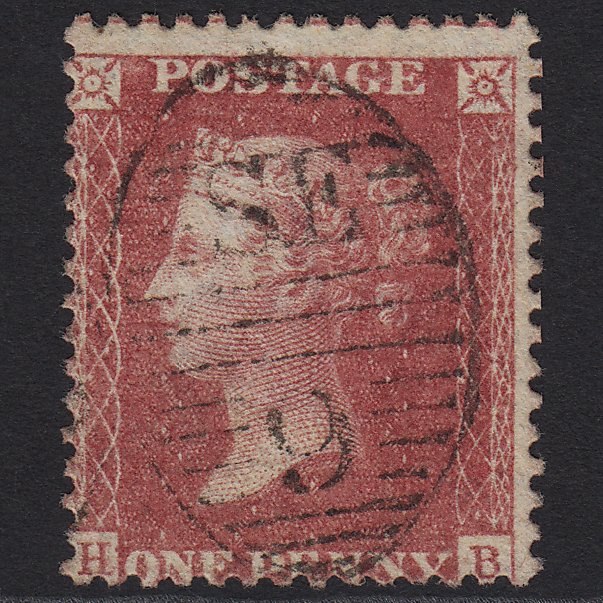 GB QV 1857 1d Rose-red (Plate 52) SG40-C10(1) HB VFU London D&S SE9