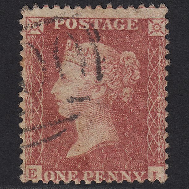 GB QV 1857 1d Rose-red (Plate 43) SG40-C10(1) EL GU Light Cancel
