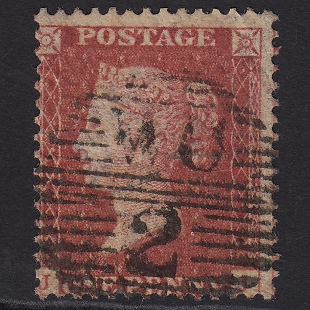 GB QV 1857 1d Rose-red (Plate 59) SG40-C10(1) JJ GU London D&S WC2 2d1a