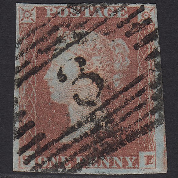 GB QV 1841 1d Red-brown (Plate 80) SG8-B1(1) SE FU 4M Imperf Aberdour 3