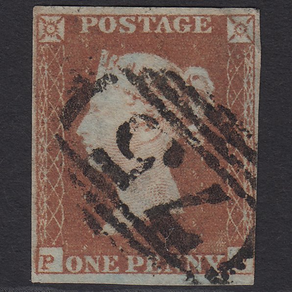 GB QV 1841 1d Red-brown (Plate 90) SG8-B1(1) PC GU 4M Imperf Birmingham 75