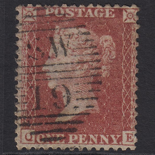 GB QV 1857 1d Rose-red (Plate 46) SG40-C10(1) QE GU London D&S SW19