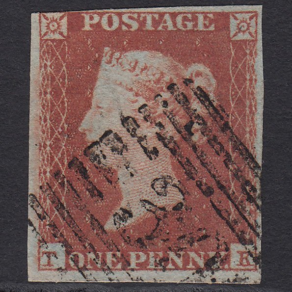 GB QV 1841 1d Red-brown (Plate 119) SG8-B1(1) TK GU nr 4 Margins Scotland
