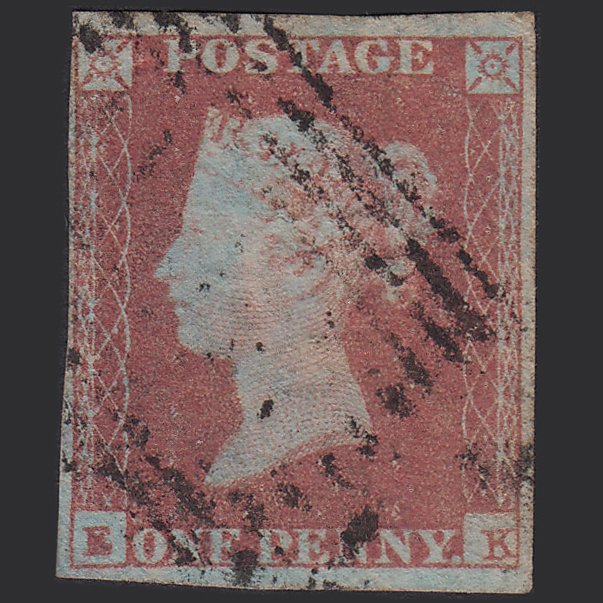 GB QV 1841 1d Red-brown (Plate 90) SG8-B1(1) EK GU 4 Margins Scotland