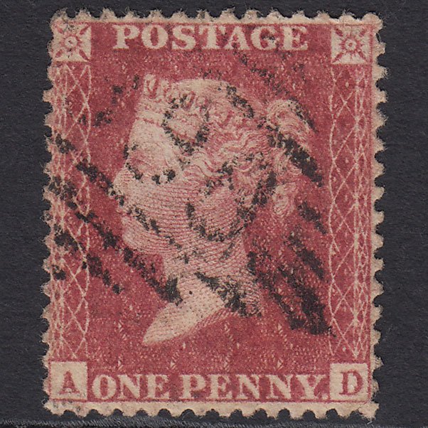 GB QV 1857 1d (Plate 44) SG40-C10(1) AD FU Missing Imprimatur Ross 398