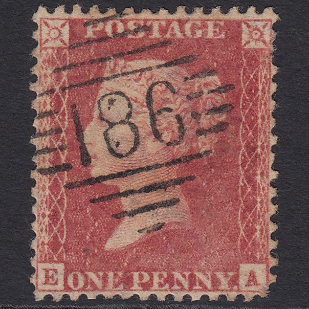 GB QV 1857 1d (Plate 42) SG40-C10(1) EA GU Dublin 186 Very Well Centred