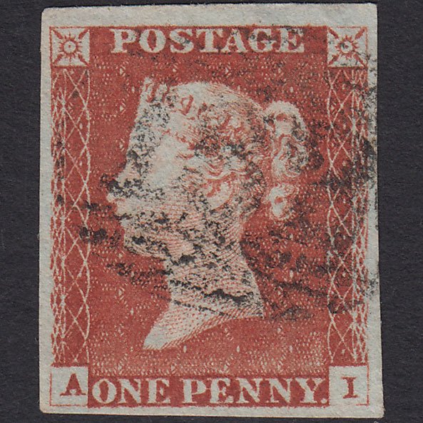 GB QV 1841 1d (Plate 59) SG8-B1(1) AI FU Missing Imprimatur 4M Brighton 132