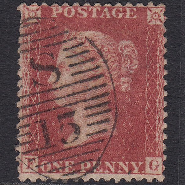 GB QV 1857 1d Rose-red (Plate 58) SG40-C10(1) FG GU London D&S S15