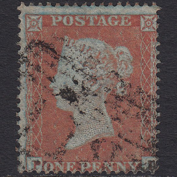 GB QV 1854 1d (Plate 181) SG17-C1(1) Framed Reverse PL FU Scotland