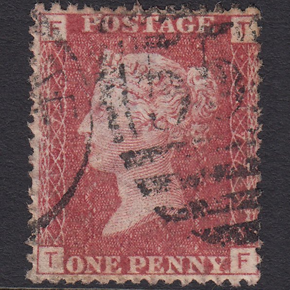 GB QV 1864 1d Rose-red (Plate 177) SG43-G1(1) TF FU Sandgate 552