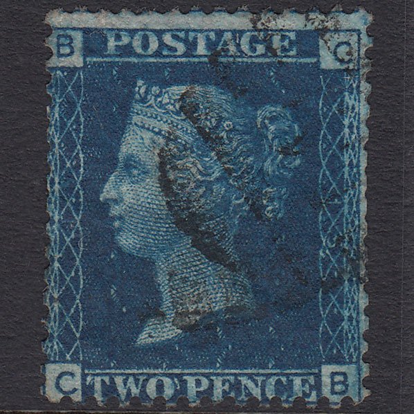 GB QV 1869 2d Blue (Plate 15) SG46-G3 CB GU