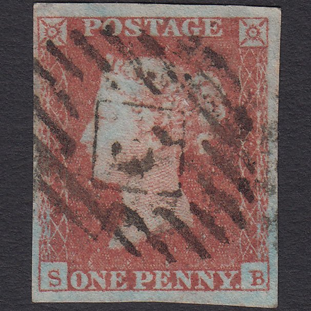 GB QV 1841 1d (Plate 101) SG8-B1(1) SB FU 4 Good Margins London IS 5