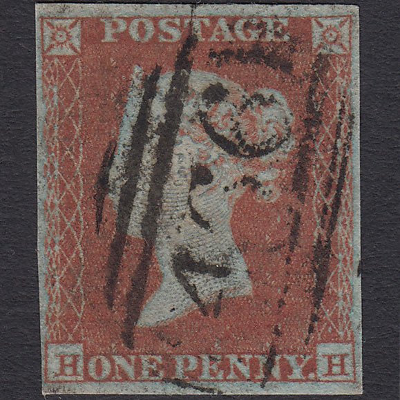 GB QV 1841 1d Red-brown (Plate 116) SG8-B1(1) HH FU 4 Margins Liverpool 466