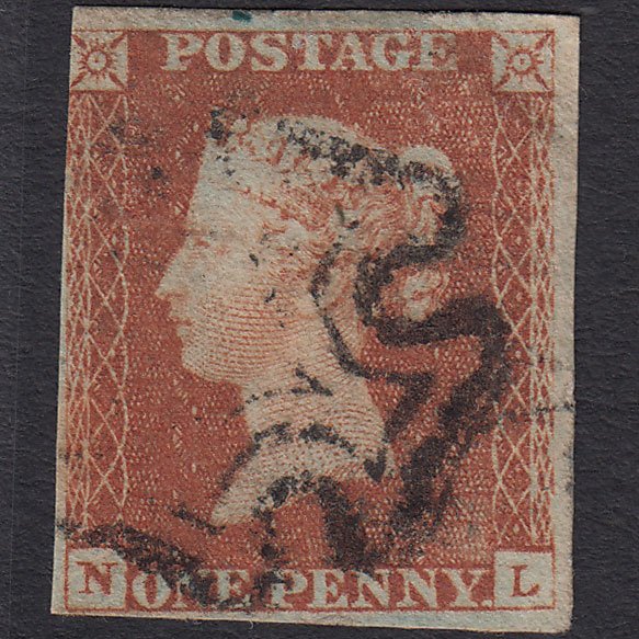 GB QV 1841 1d Red-brown (Plate 22) SG8-B1(1) NL GU Missing Imprimatur 3m MX