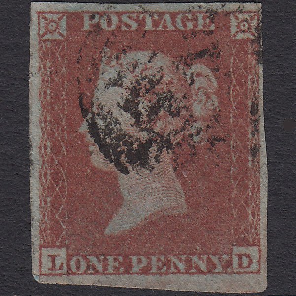 GB QV 1841 1d Red-brown (Plate 158) SG8-B2(1) LD GU 4 Margins