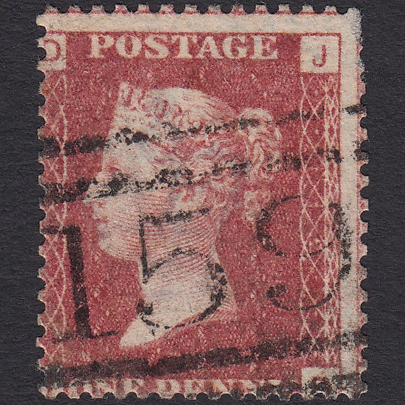 GB QV 1864 1d (Plate 112) SG44-G1(2) JD GU Glasgow 159 Large Misperf