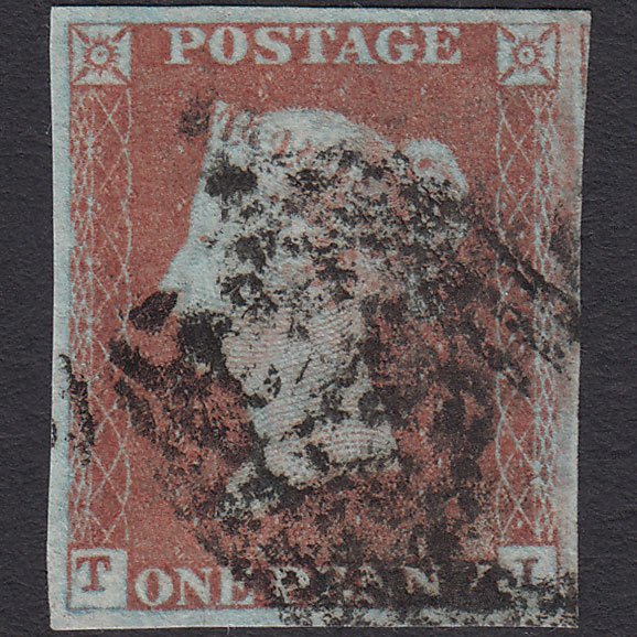 GB QV 1841 1d Red-brown (Plate 70) SG8-B1(1) TI GU 4 Good Margins