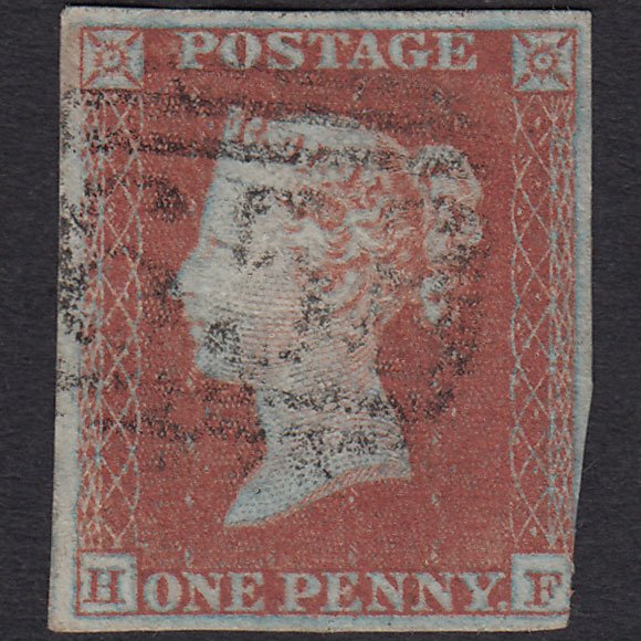 GB QV 1841 1d Red-brown (Plate 125) SG8-B2(1) Framed Reverse HF FU nr 4M