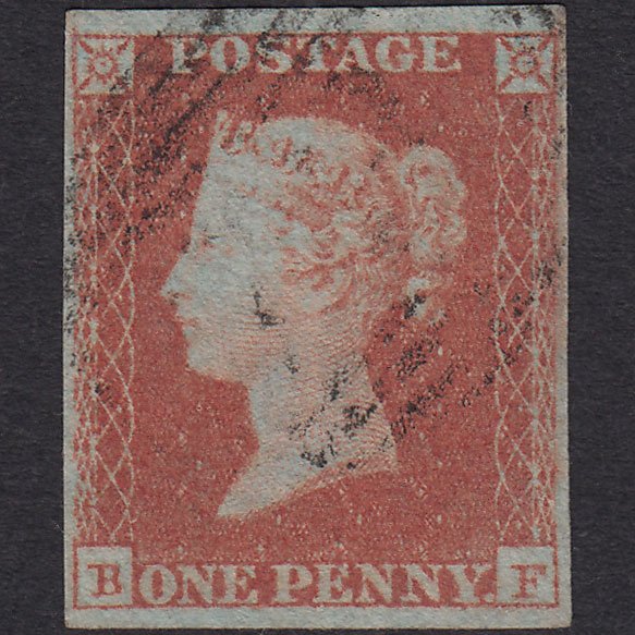 GB QV 1841 1d Red-brown (Plate 119) SG8-B1(1) BF FU 4 Margins Light Cancel