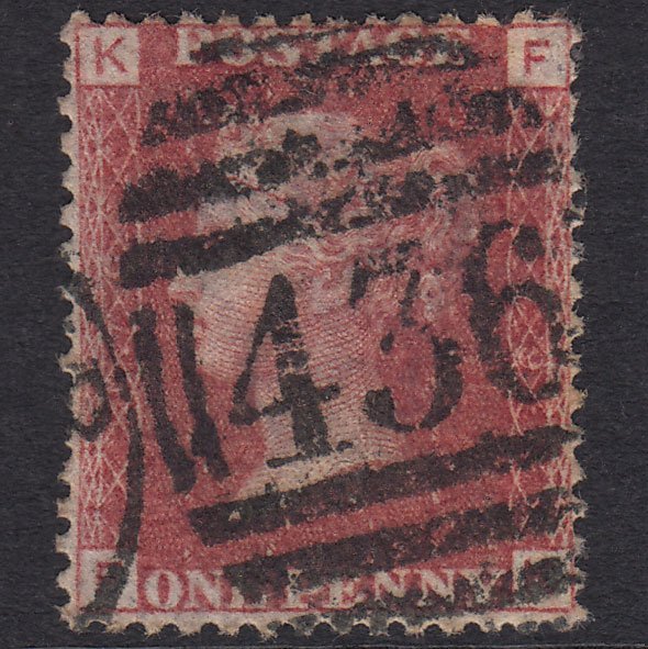 GB QV 1864 1d Lake-red (Plate 179) SG44-G1(2) FK GU Lancaster 436