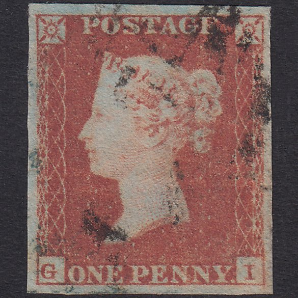GB QV 1841 1d Plate 96 SG8-B1(1) GI GU Missing Imprimatur 4M Light Cancel