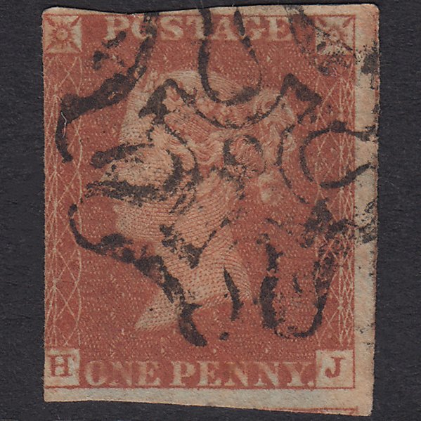 GB QV 1841 1d Red-Brown Plate 33 SG8-B1(1) HJ GU NO.10 IN MX