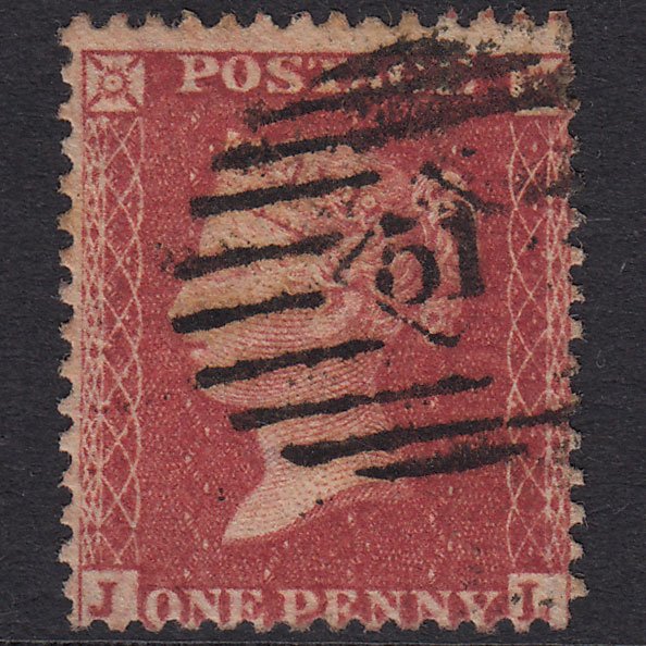 GB QV 1857 1d Rose-Red Plate 60 SG40-C10(1) JL GU London IS 51 51.B