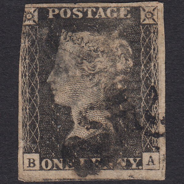 GB QV 1840 1d Grey-Black Plate 11 SG3-A1(3) BA SPACEFILLER 3 Margins MX