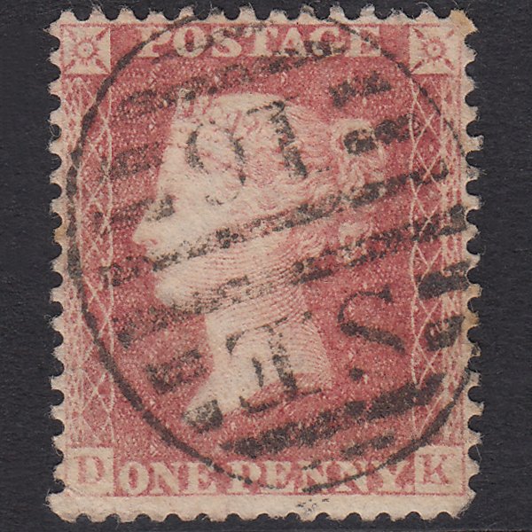 GB QV 1861 1d Pale Rose-Red Plate 50 SG42-C12(2) DK GU London D&S Se16
