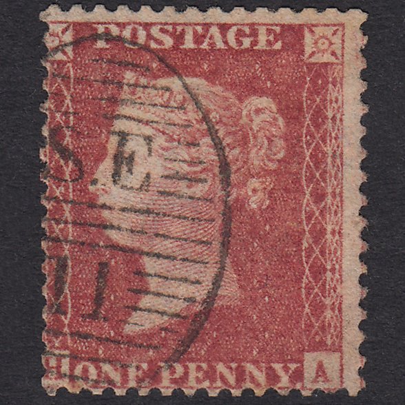 GB QV 1857 1d Rose-Red Plate 42 SG40-C10(1) HA GU London D&S Se11