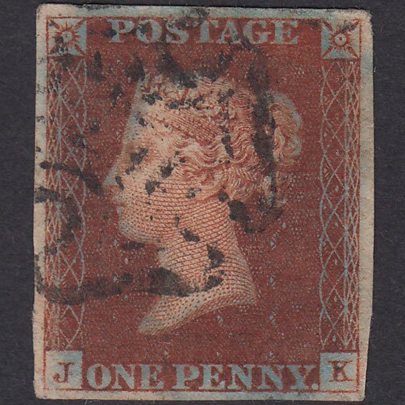 GB QV 1841 1d Deep Red-Brown Plate 15 SG10-B1(4) Const Var JK FU 4M MX